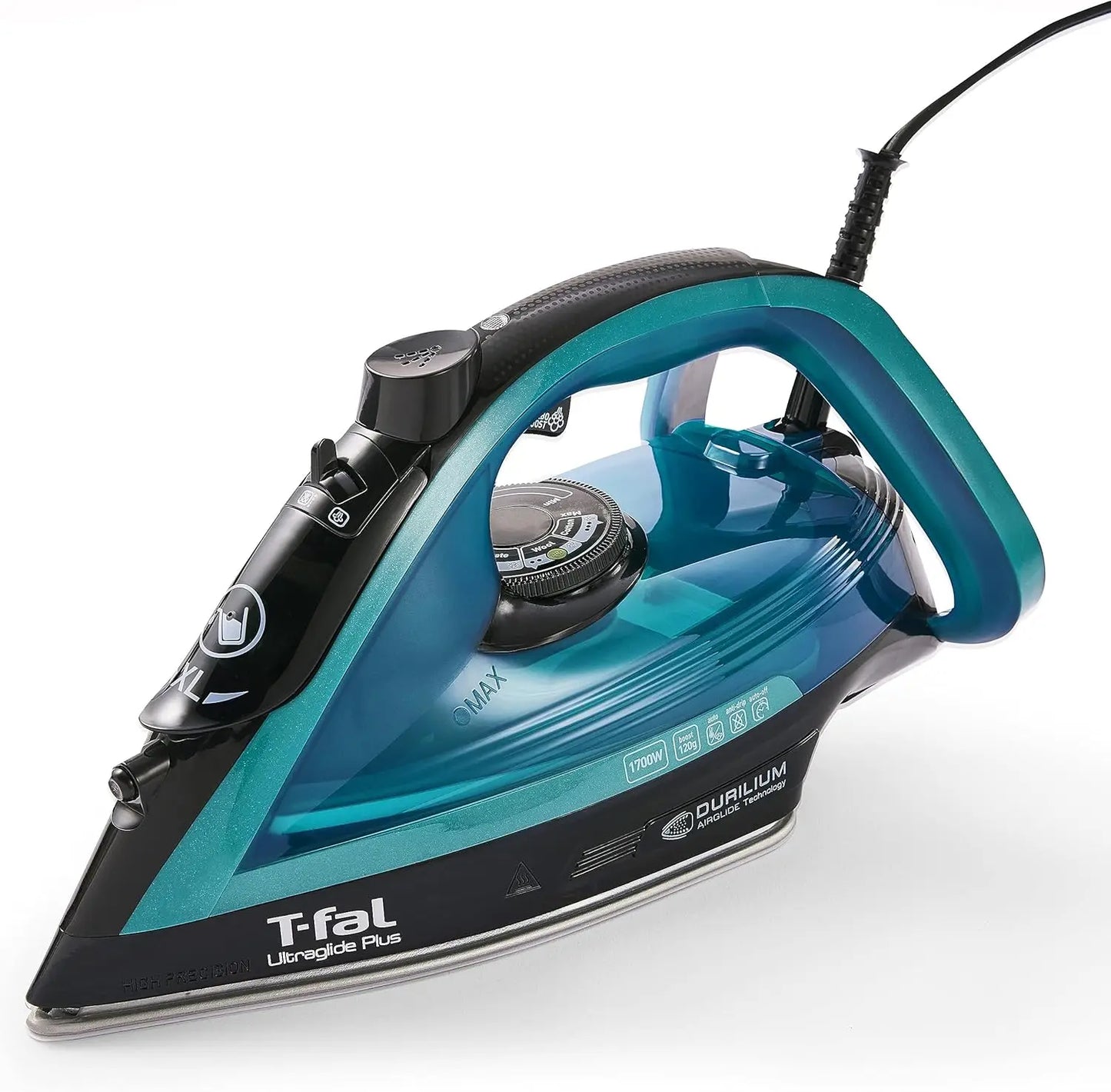 XMSJ Steam Iron UltraGlide With Durilium Soleplate Precision Tip 1800W Auto Off