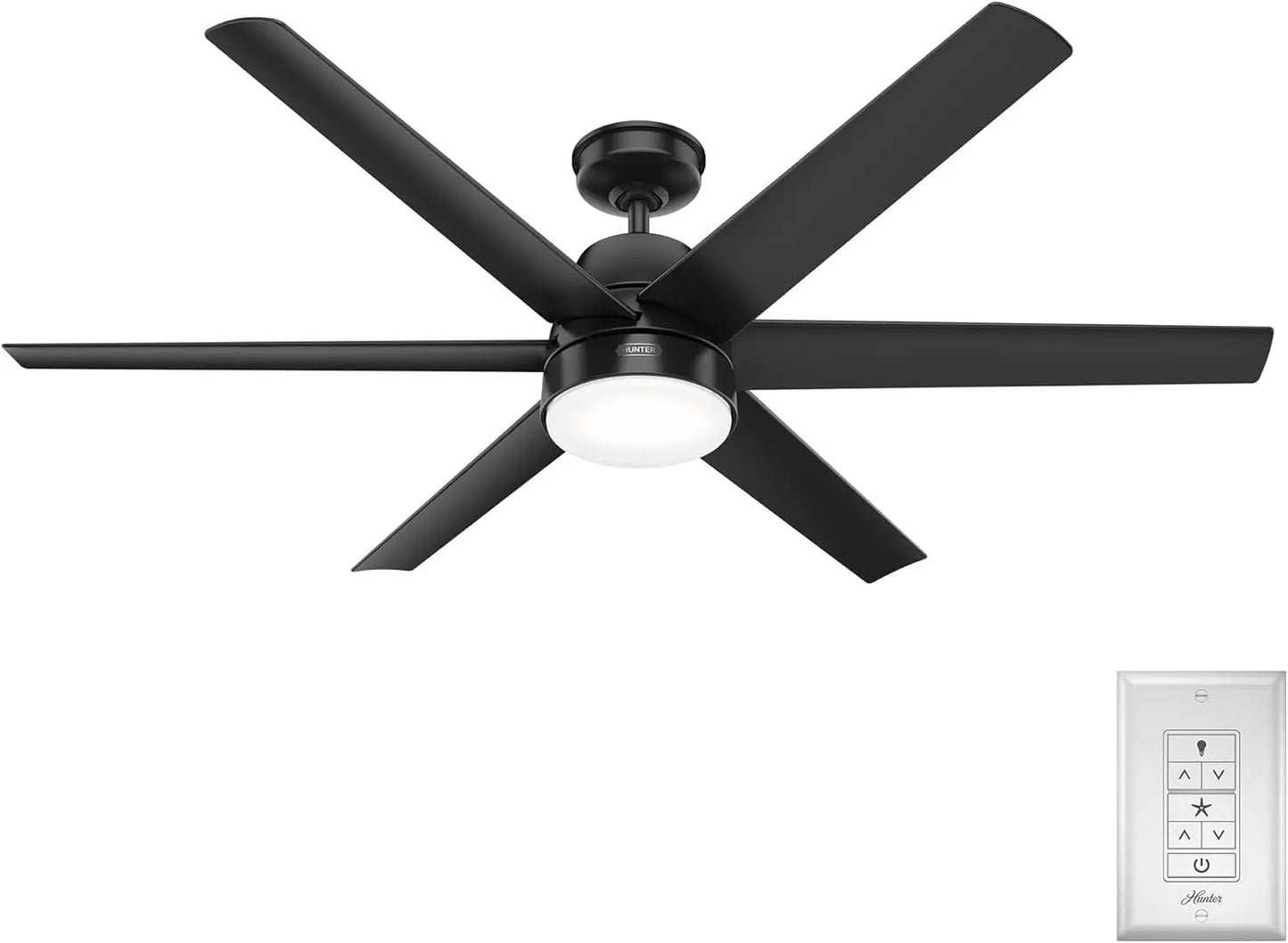 XMSJ Ceiling Fan With LED Light Wall Control Quiet Operation