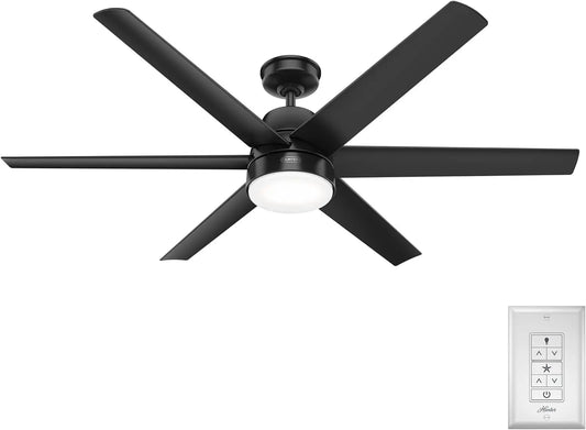 XMSJ Ceiling Fan With LED Light Wall Control Quiet Operation