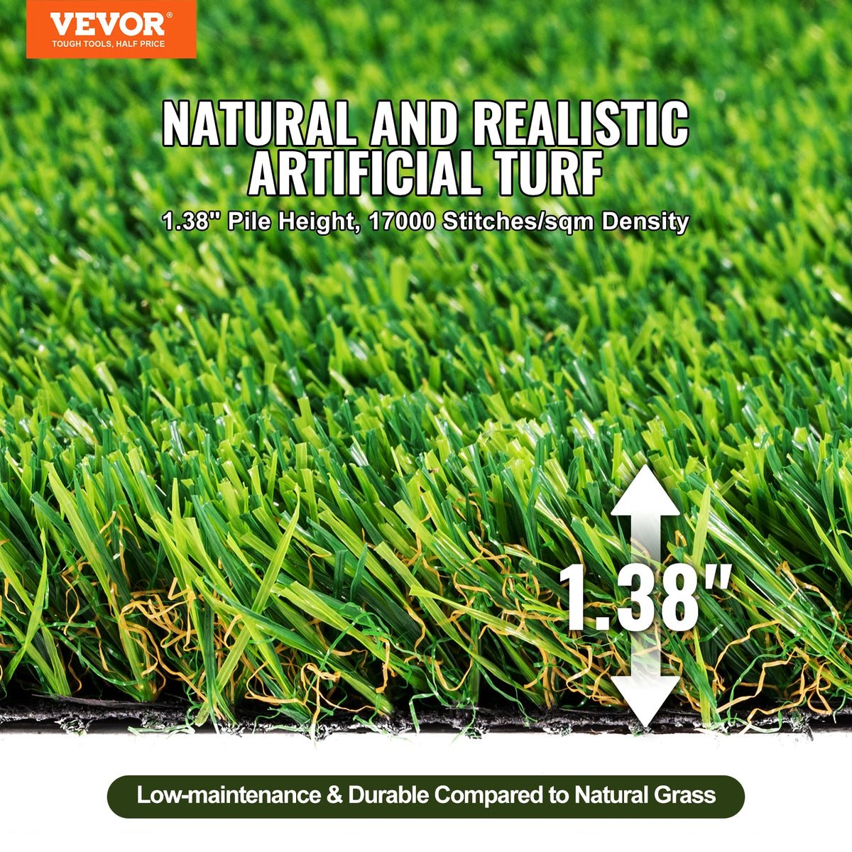 Artificial Grass Rug Outdoor Turf Mat With Drainage Holes