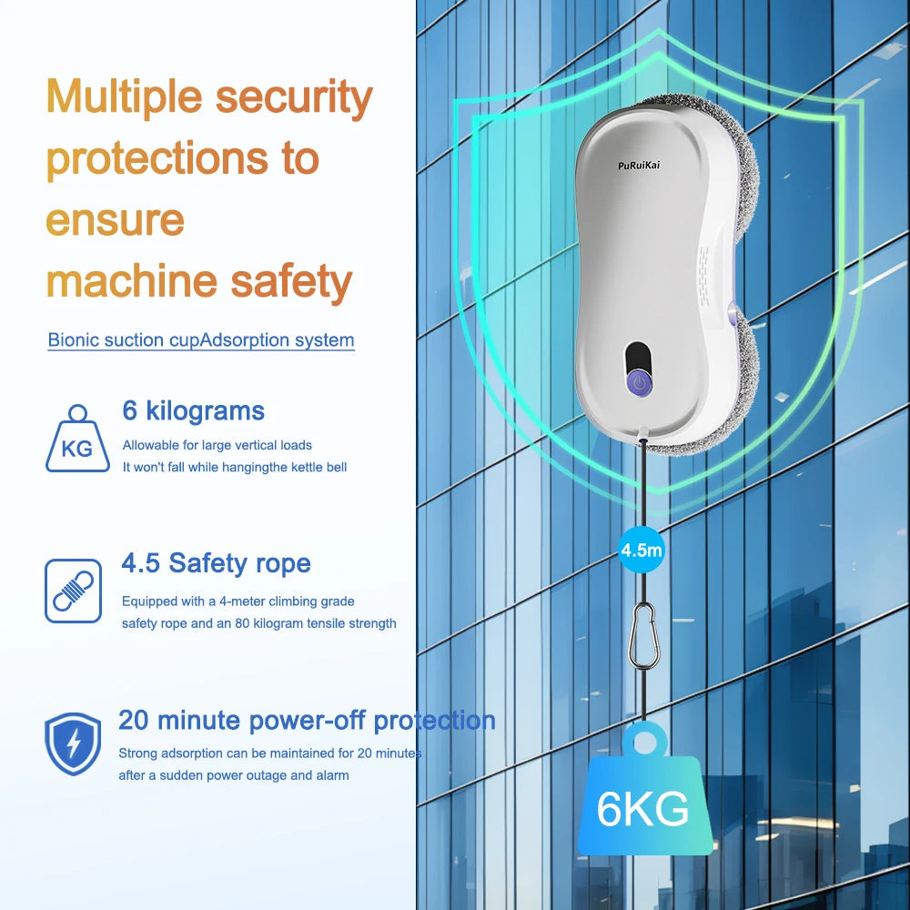 PuRuikai Electric Remote Control Robot Window Glass Cleaner