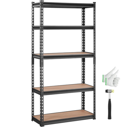 VEVOR Heavy Duty Five Tier Storage Shelving Unit For Garage