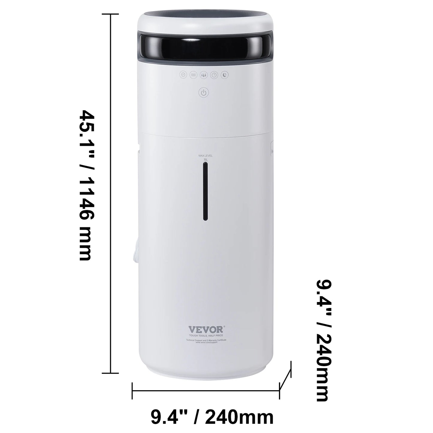 SucceBuy Ultrasonic Humidifier For Whole House And Large Rooms 16L
