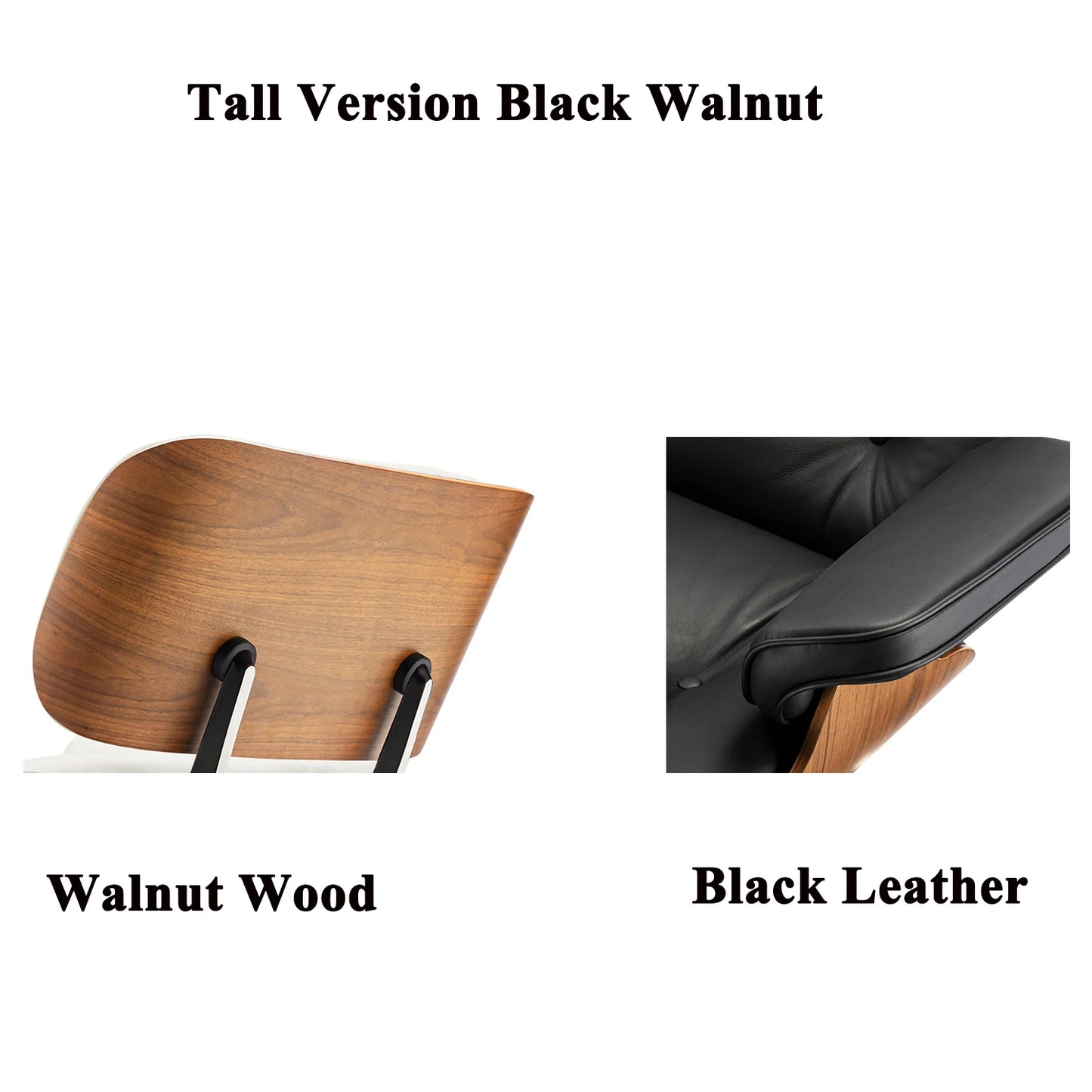 Cottinch Top Grain Leather Lounge Chair With Ottoman