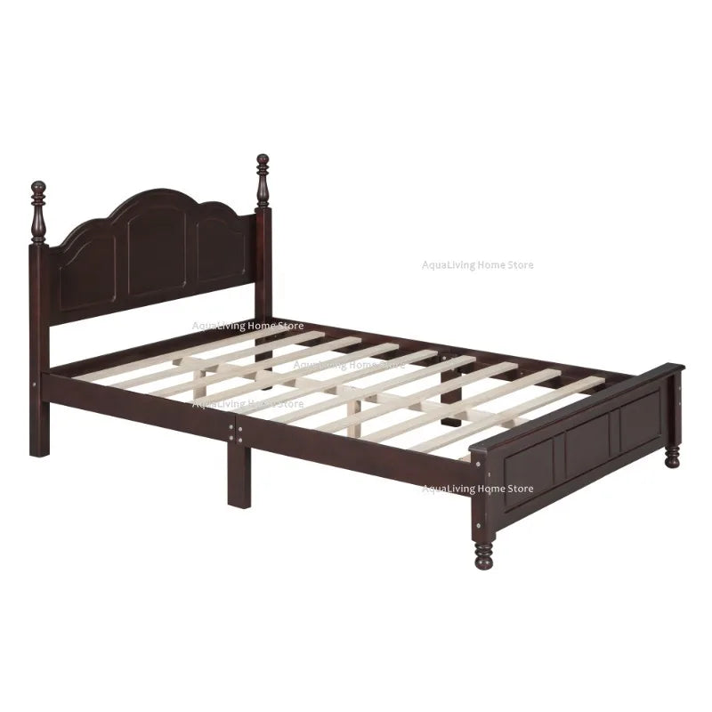 Modern Wooden Platform Bed And Nightstands Bedroom Furniture Set