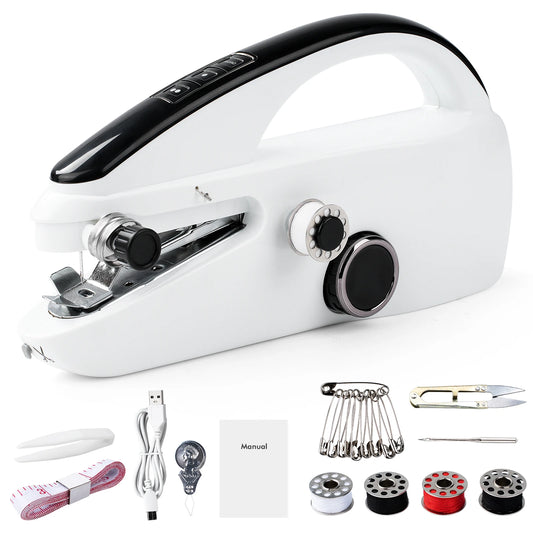 Mini Handheld Portable Electric Sewing Machine With Accessories