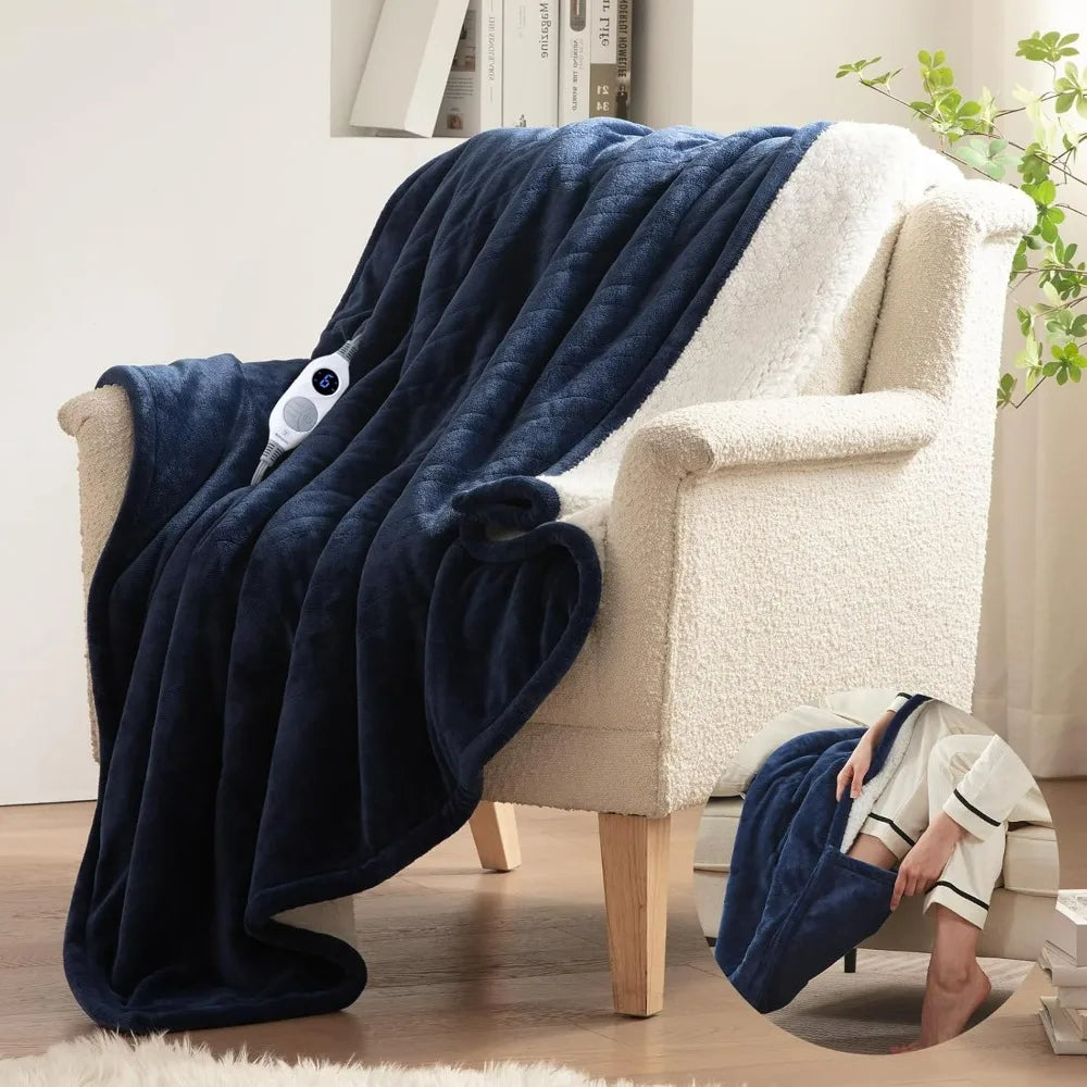 Westinghouse Ultra Soft Heated Blanket With Foot Pocket