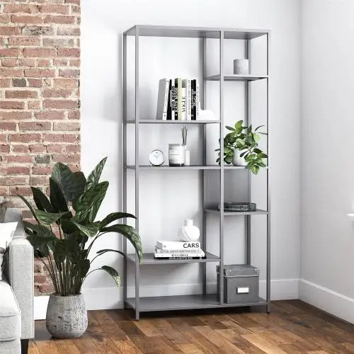 Metal Bookcase Room Divider For Living Room Modern Office Storage