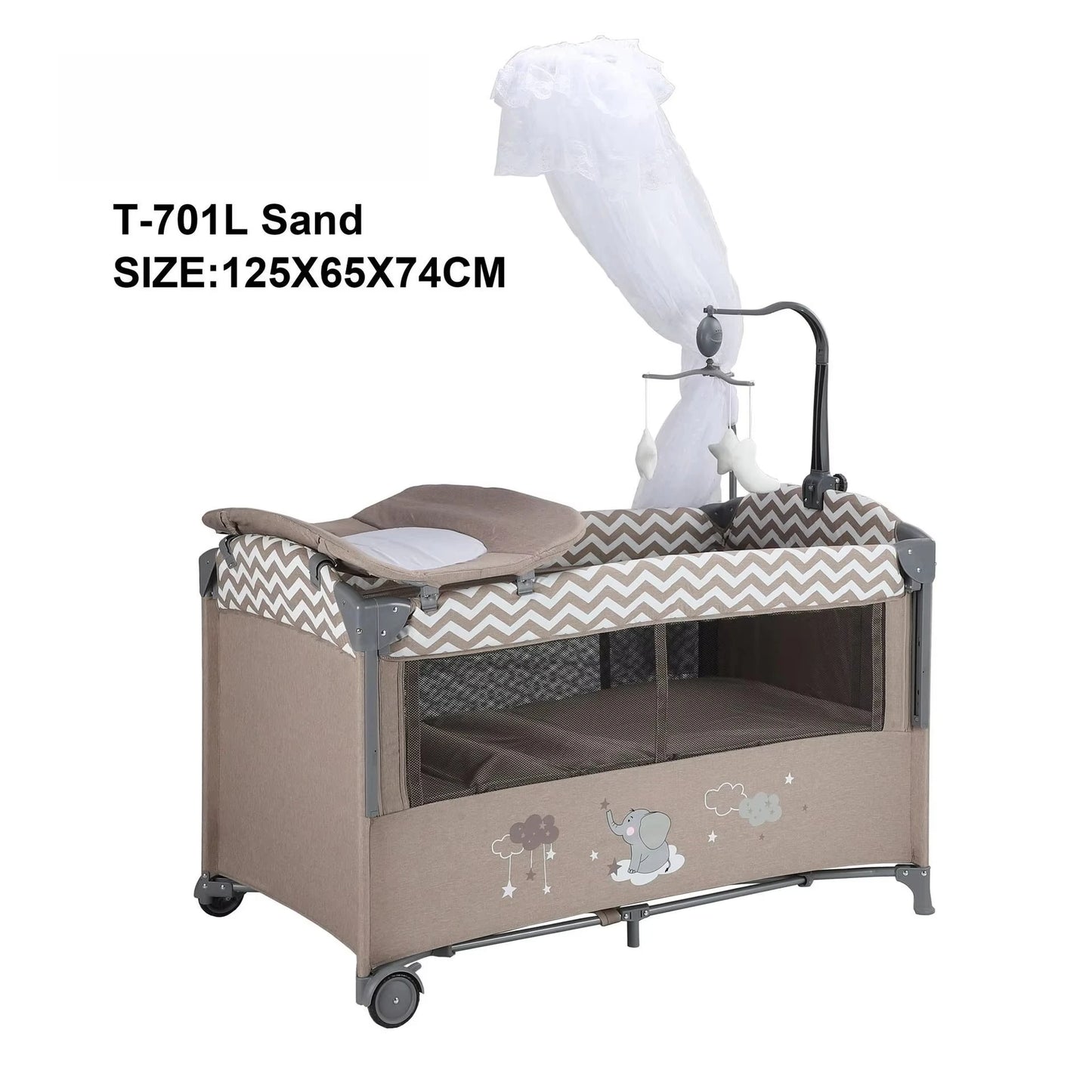 Multifunctional Portable Baby Crib For Sleep And Play