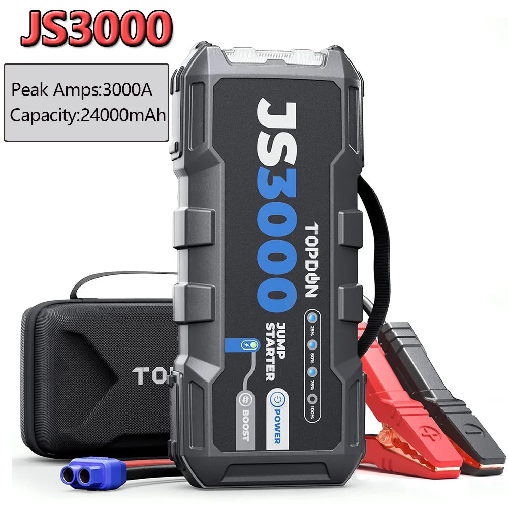 TOPDON Portable Car Jump Starter And Power Bank Battery Booster