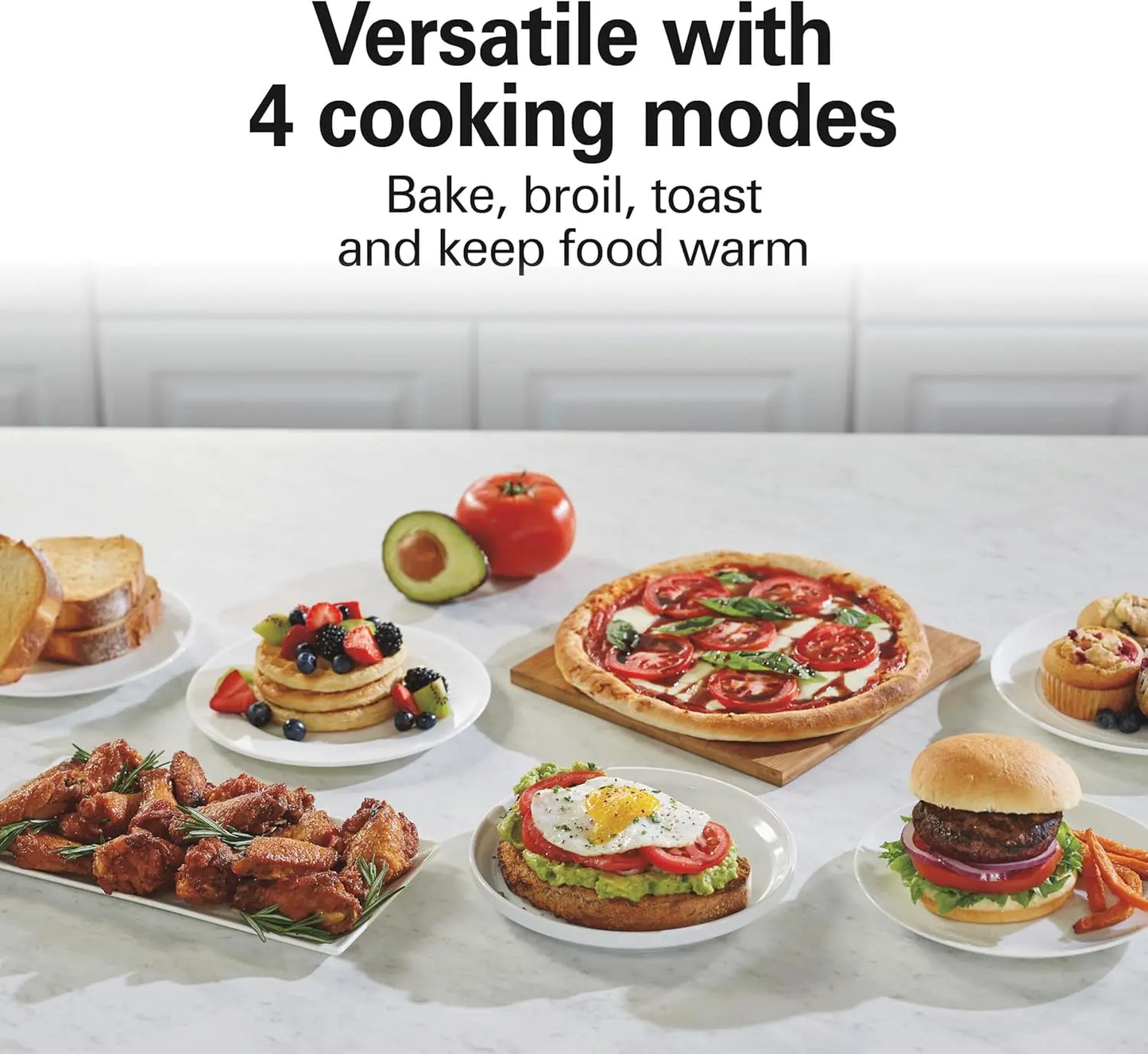XMSJ 2-In-1 Countertop Toaster Oven And Long Slot 2 Slice Toaster