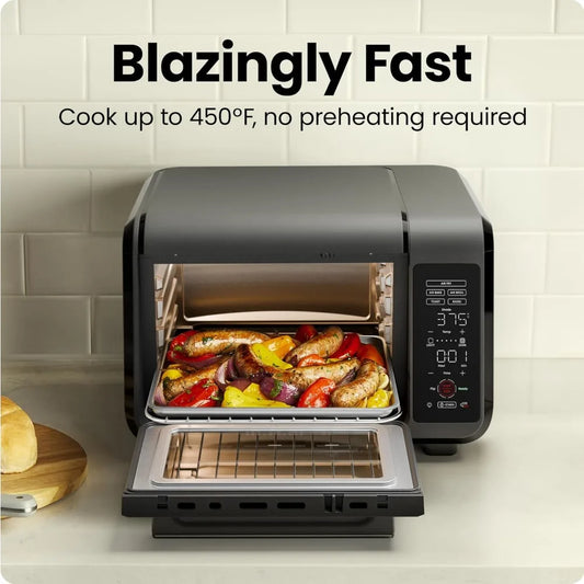 XMSJ 15 Quart Air Fryer Toaster Oven With 5 Functions
