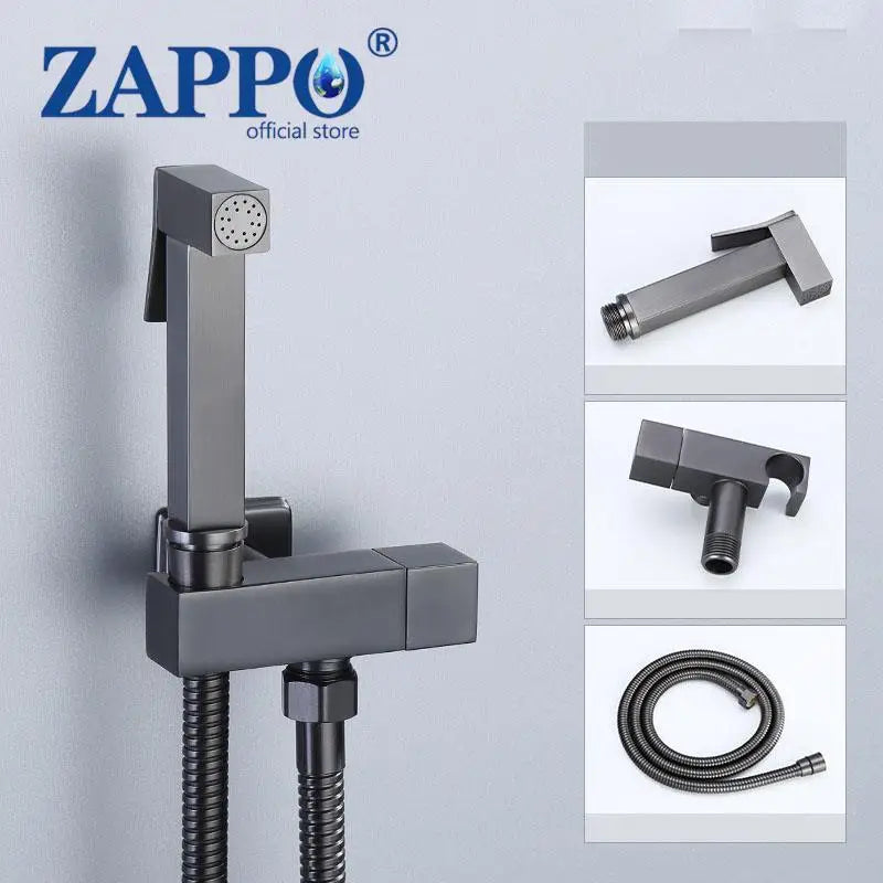 ZAPPO Bidet Sprayer Faucet for Toilet Brass Rough-In Kit