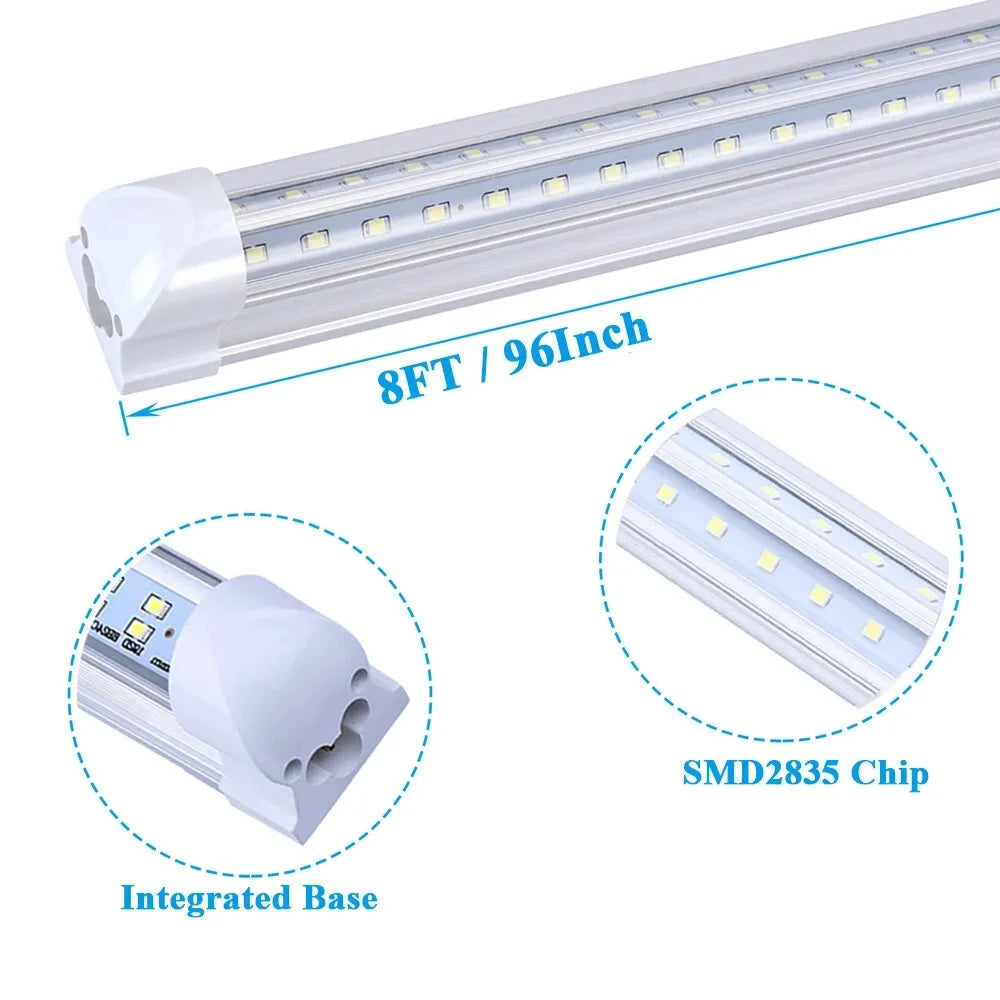 BSK.BESTKA Led Shop Light 110V Linkable 100W 6000K Brightness