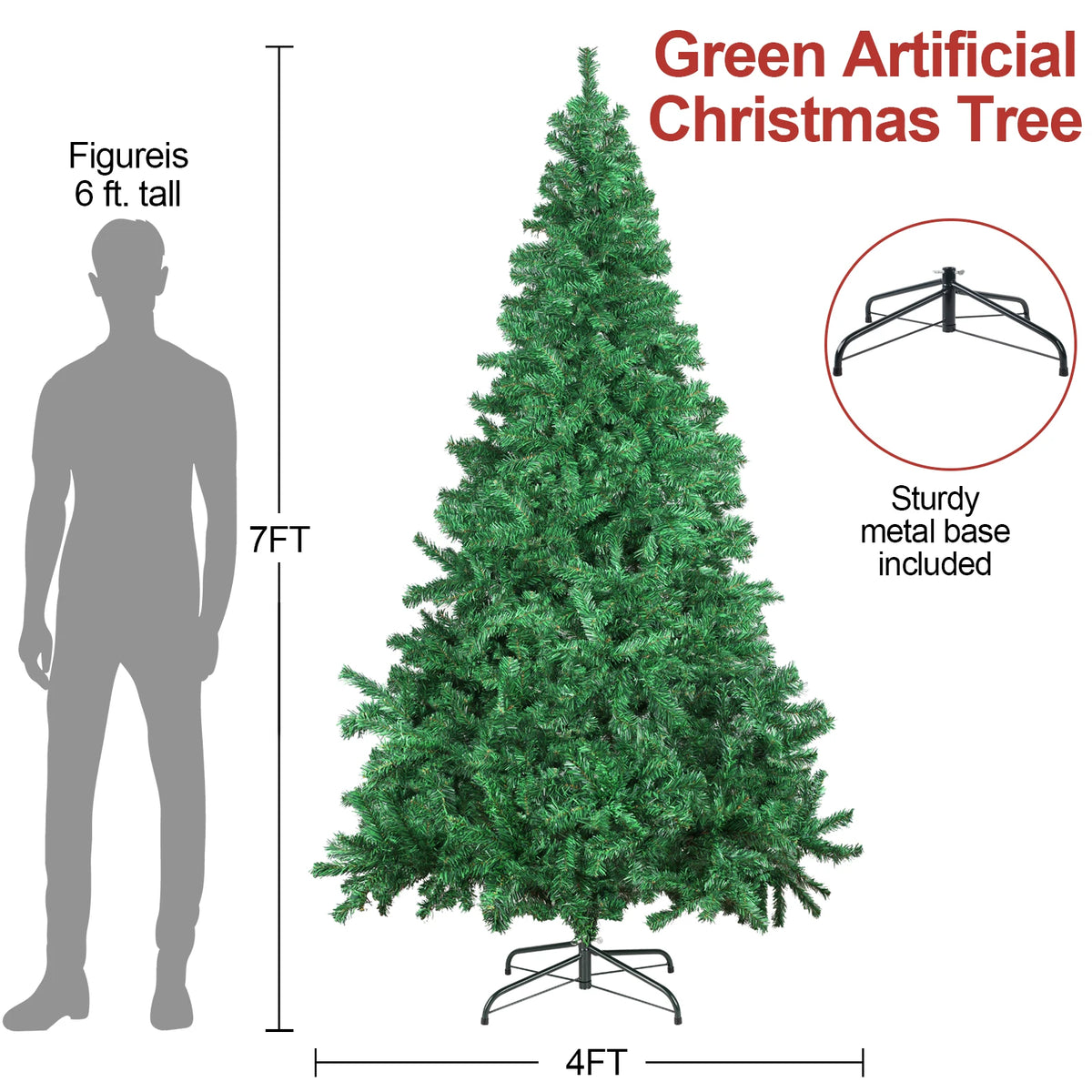 Artificial Christmas Tree Unlit Holiday Home Decoration For Christmas Gifts