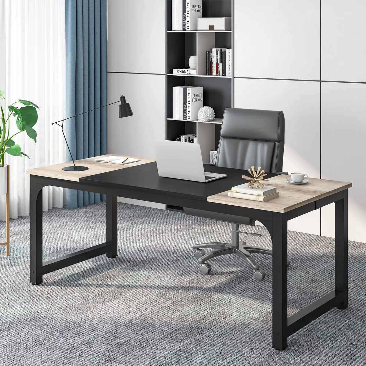 Tribesigns Modern Computer Desk Wooden Home Office Table