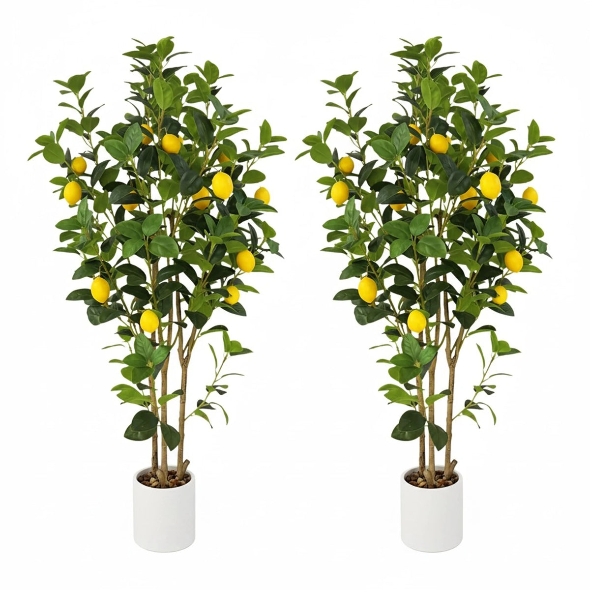 Realistic Artificial Lemon Tree For Indoor Home Office Decor
