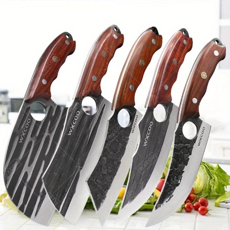 WXCOO Stainless Steel Boning Knife Set Professional Kitchen Knives