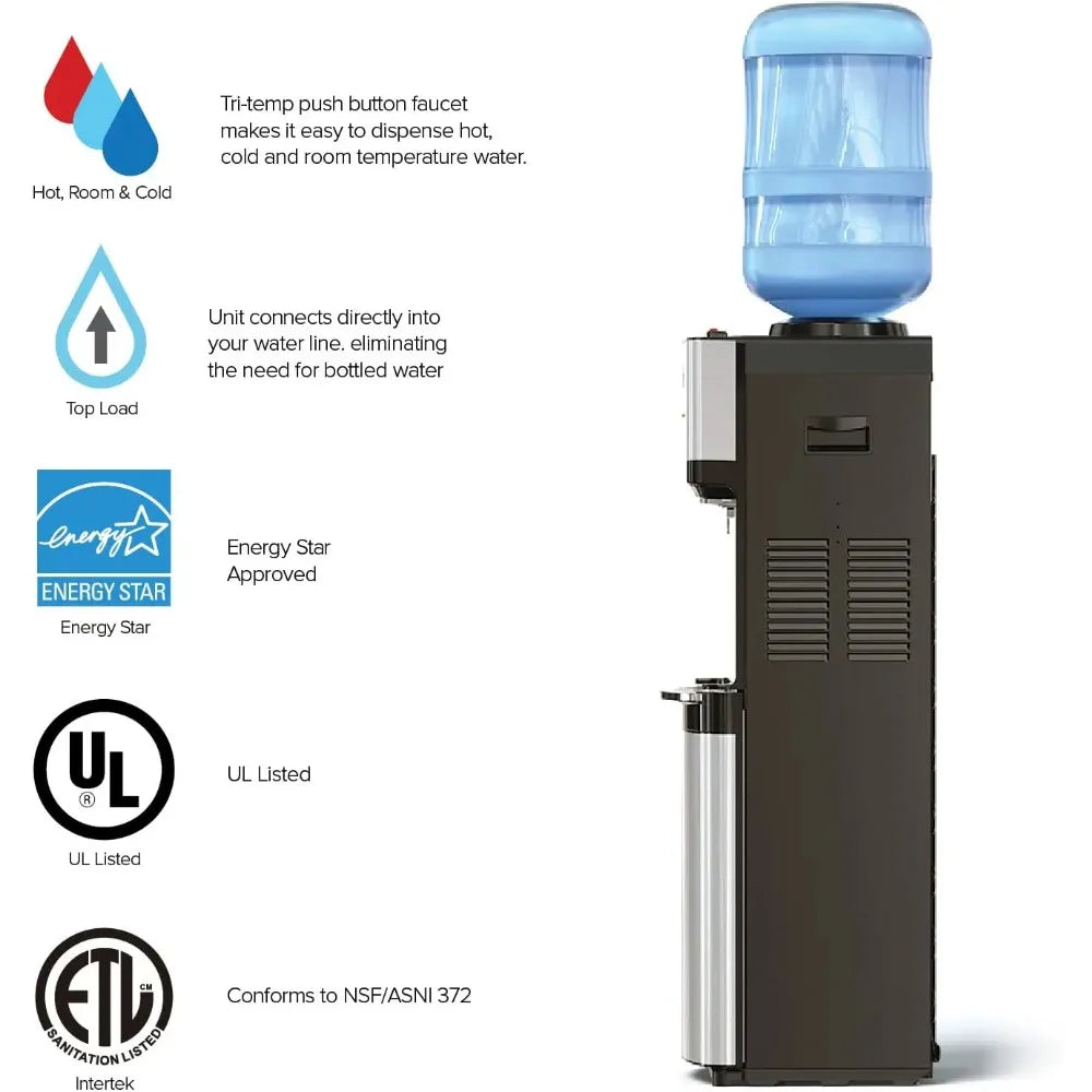 XMSJ Top Loading Water Cooler Dispenser With Hot And Cold Water