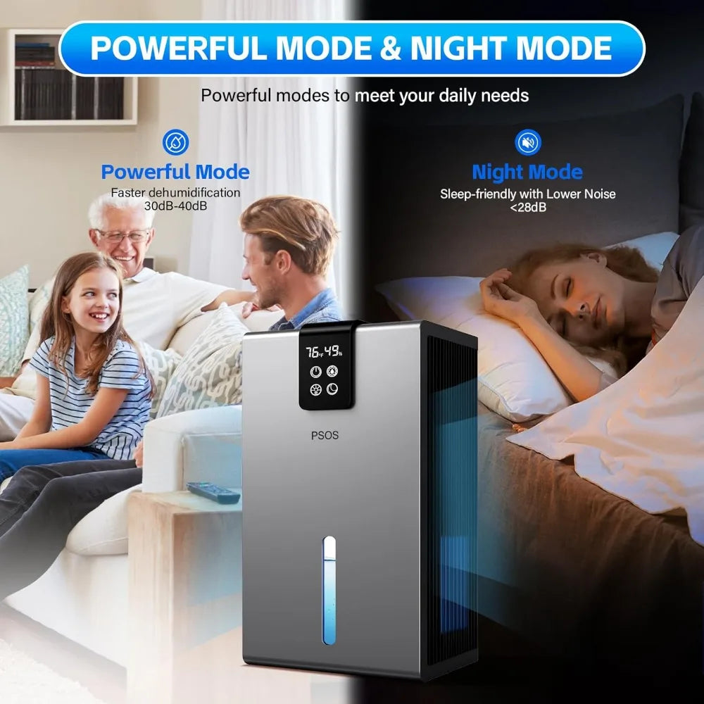 XMSJ Dehumidifier Quiet Operation With Auto Shutoff And Sleep Mode