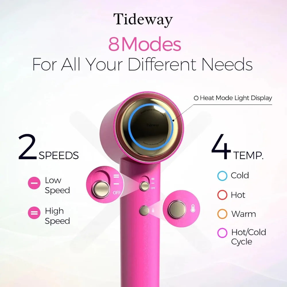 Tideway Hair Dryer High Speed Ionic Blow Dryer With Diffuser