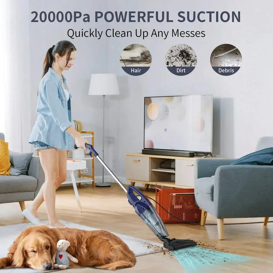 XMSJ 5 In 1 Handheld Upright Bagless Vacuum 20kPaSuction