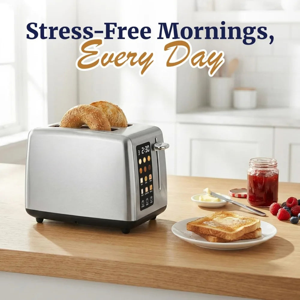 2 Slice Toaster With Digital Countdown And Extra Wide Slots