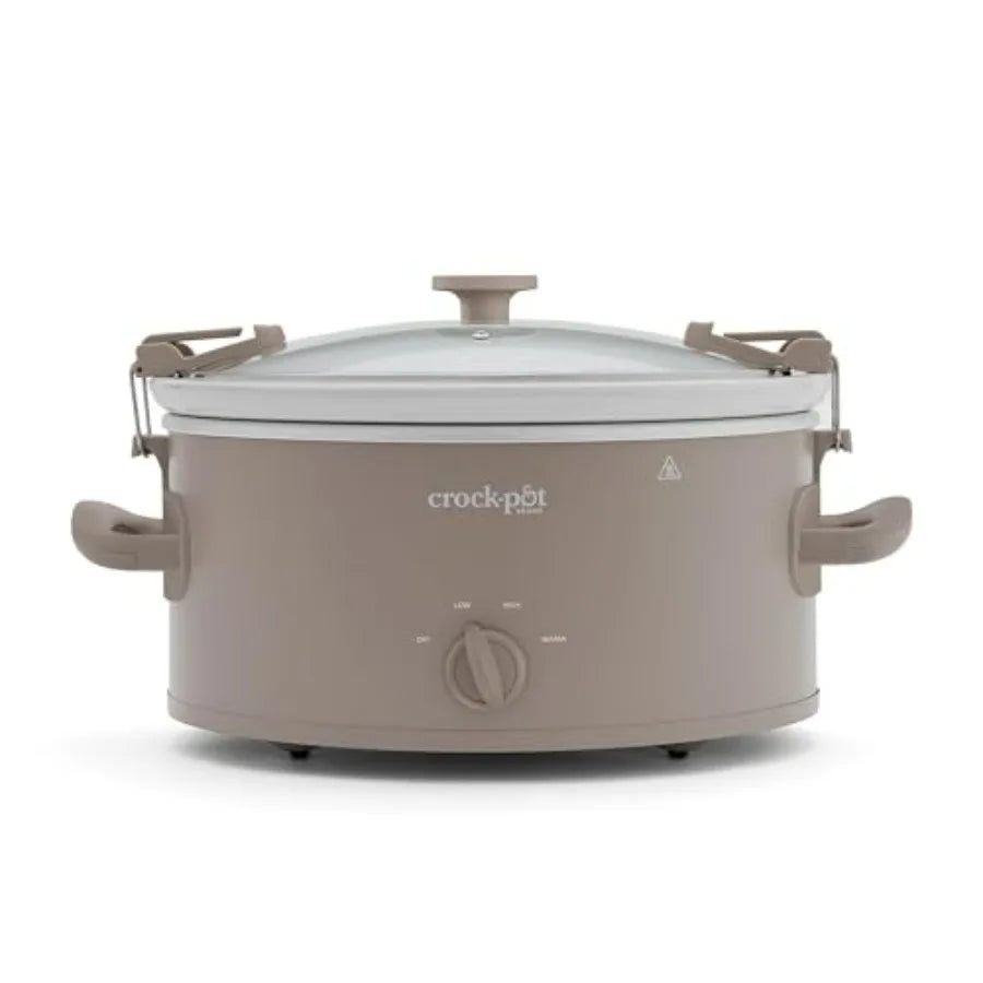 Programmable Kitchen Slow Cooker With Timer And Keep Warm Function