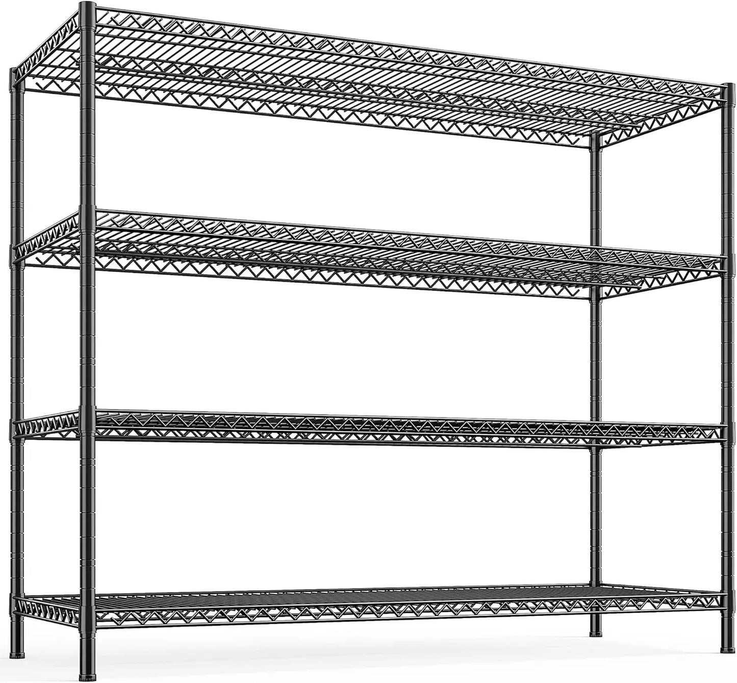 XMSJ Four Tier Metal Wire Storage Shelving Unit For Garage