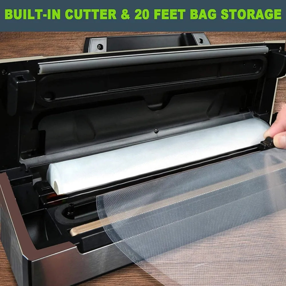 XMSJ Precision Vacuum Sealer Built in Cutter and Storage