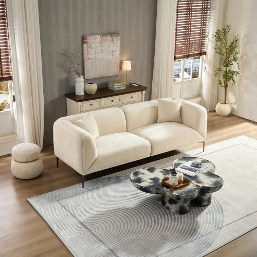 Modern L Shaped Living Room Sofa For Family Movie Nights