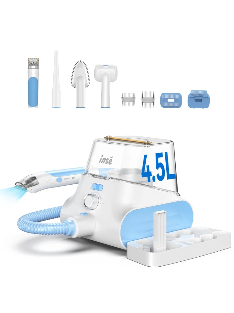 INSE Low Noise Dog Grooming Vacuum For Pet Hair Cleaning Kit