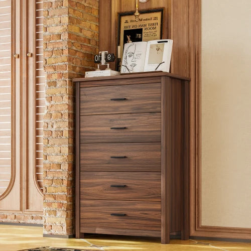 4 Piece Wooden Bedroom Set With Bed Frame Nightstands And Dresser