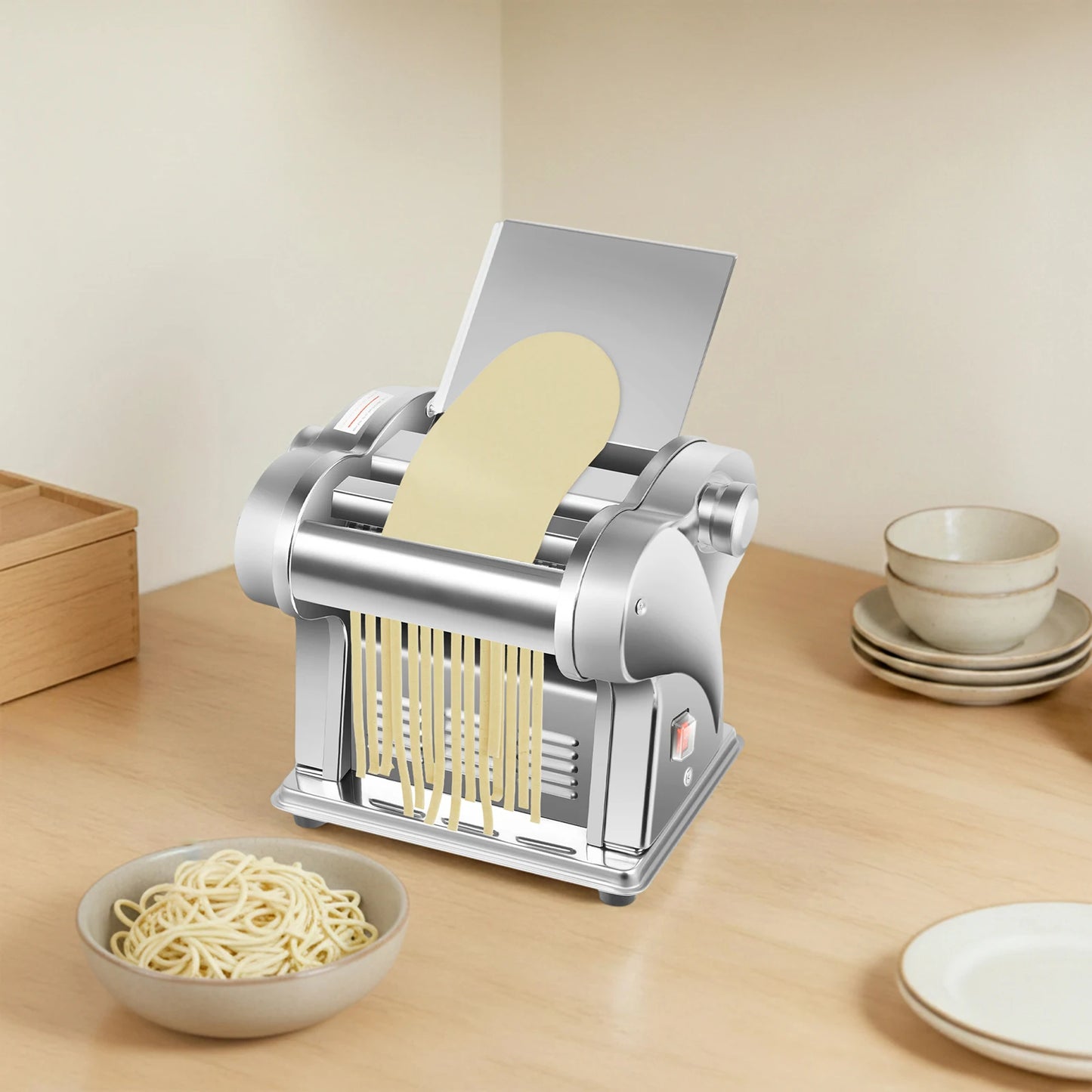 135W Automatic Noodle Machine Stainless Steel Pasta Maker for Home