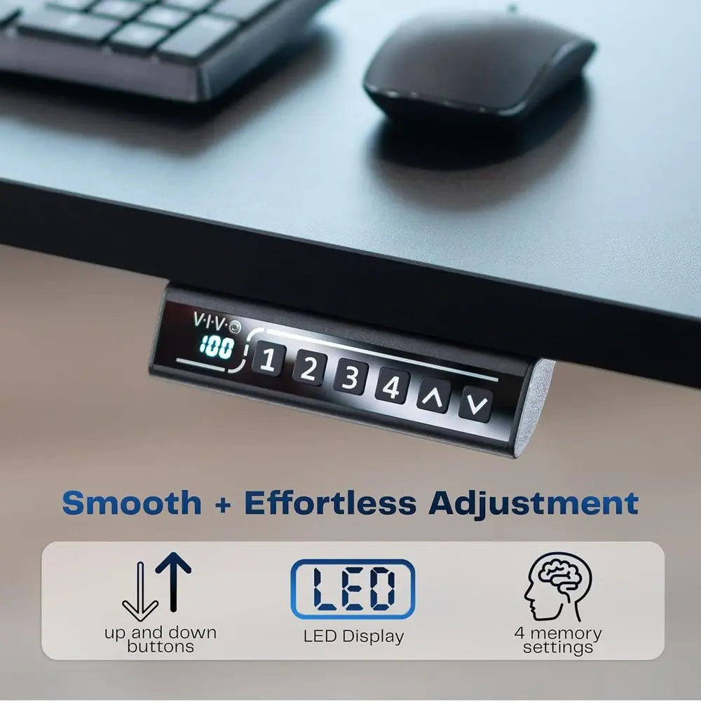 Metal Frame Electric Standing Desk With Memory Controls