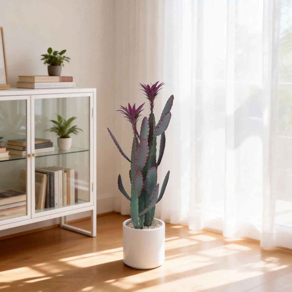 HiMISS Artificial Cactus Potted Plant Faux Desert Home Decor