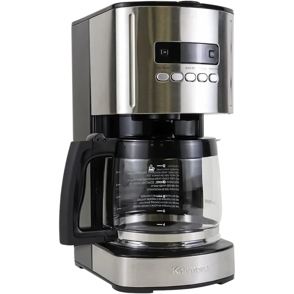 Kenmore Programmable Drip Coffee Maker With Brew Strength Selector