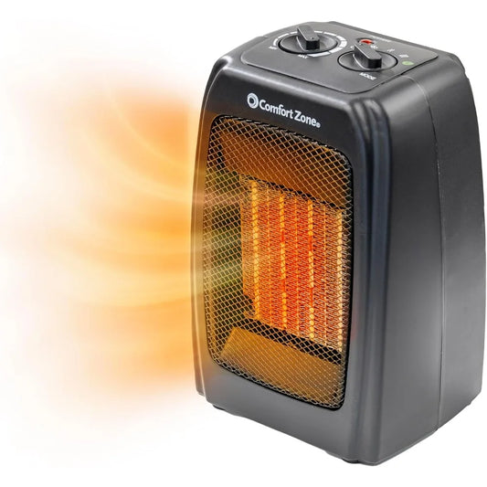 Comfort Zone CZ442E Portable Ceramic Space Heater With Safety Protection