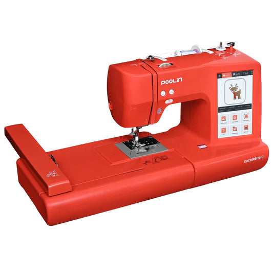 Poolin EOC05RE 2in1 Embroidery Sewing Machine For Beginners