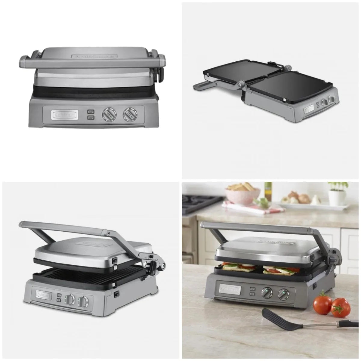 XMSJ Deluxe Electric Griddle With Ceramic Nonstick Dual Zone