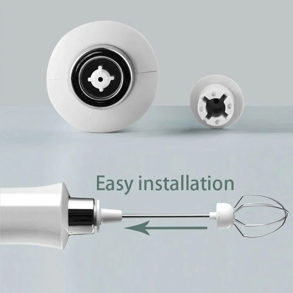 Stonego Rechargeable Handheld Milk Frother With Three Speed Settings