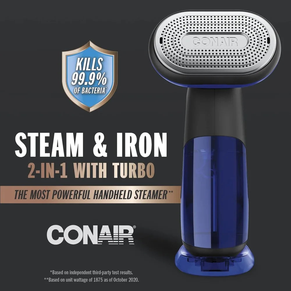 Conair 2-In-1 Handheld Steamer And Iron Turbo ExtremeSteam 1875W