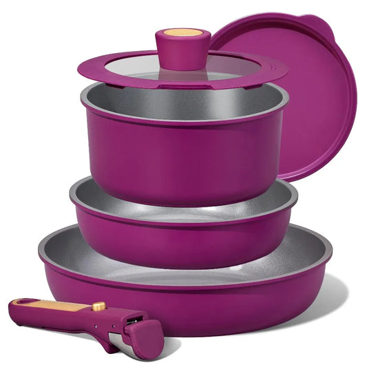 Carote Detachable Nonstick Cookware Set for Induction and Oven Use