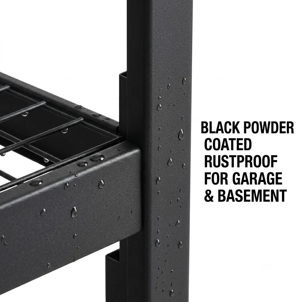 Heavy Duty Metal Storage Rack For Garage Basement And Workshop