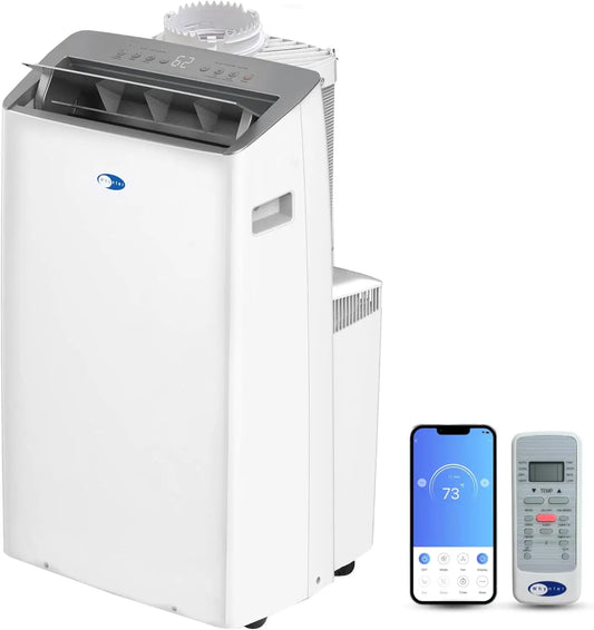 XMSJ Portable Air Conditioner With WiFi Dehumidifier Fan 14000 BTU
