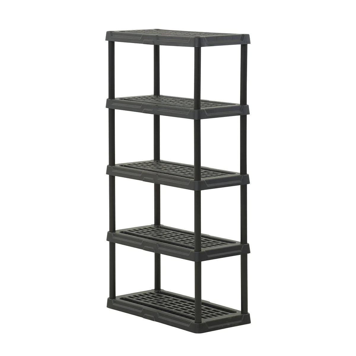 CENTREX Heavy Duty Plastic Storage Shelving Unit Four Tier