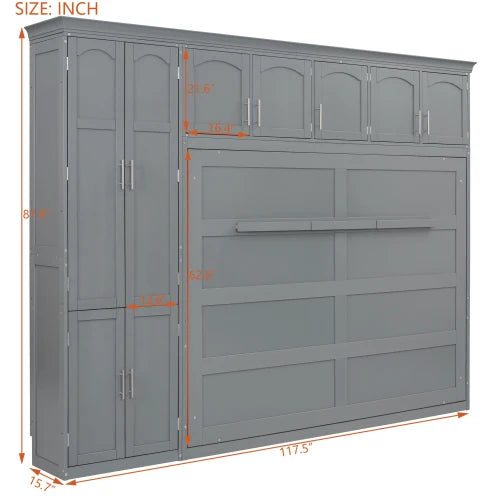 Murphy Bed Cabinet Bedroom Furniture with Space Saving Foldaway Design
