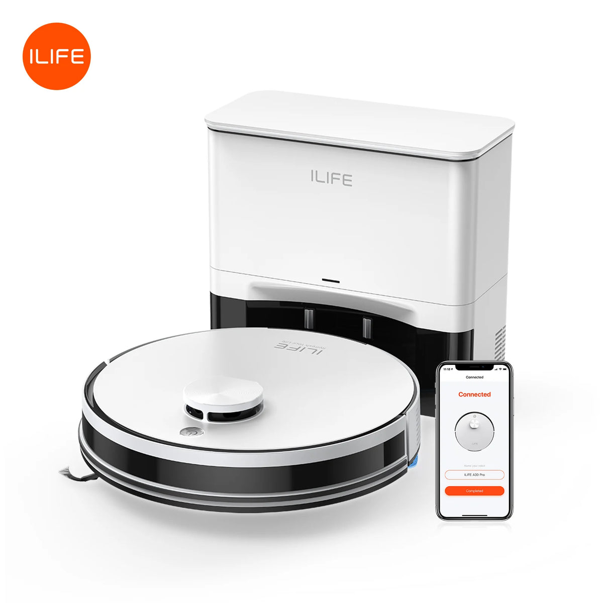 ILIFE A30 Pro Robot Vacuum And Mop Combo Self Emptying