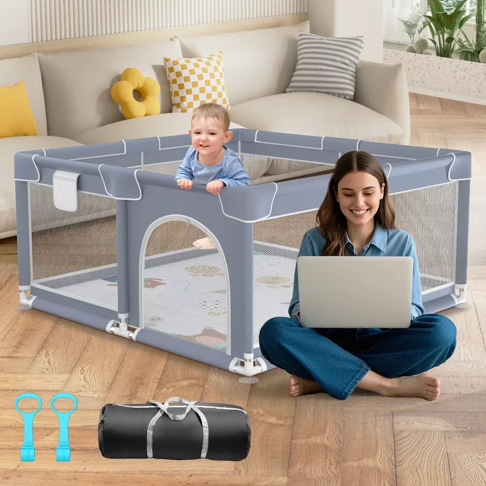 360 Degree Baby Playpen Fence Playground Ages 0 To 6