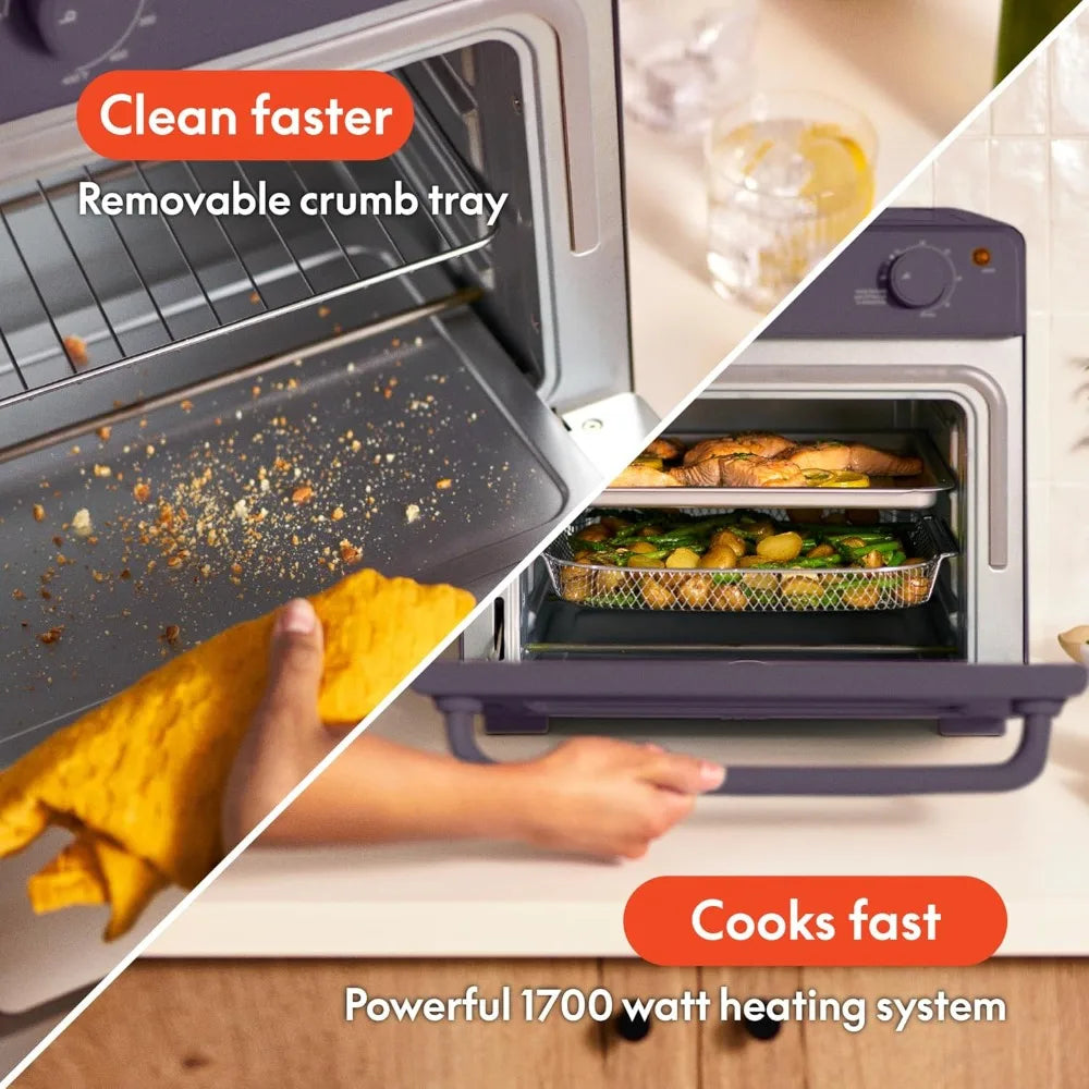 BELLA Air Fry Toaster Oven 7 In 1 Preset Cooking Options